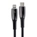 Кабель Type-C/Apple Lightning 2 м Baseus Glimmer Series 20 Вт чорний Кабель Type-C/Apple Lightning 2 м Baseus Glimmer Series 20 Вт чорний