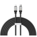 Кабель Type-C/Apple Lightning 2 м Baseus CoolPlay 20 Вт чорний Кабель Type-C/Apple Lightning 2 м Baseus CoolPlay 20 Вт чорний