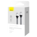 Кабель Type-C/Apple Lightning 2 м Baseus CoolPlay 20 Вт чорний Кабель Type-C/Apple Lightning 2 м Baseus CoolPlay 20 Вт чорний