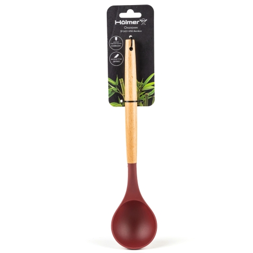 Ополоник кухонний універсальний Hölmer SP-0431-WSG Bamboo силікон 31 см коричневий