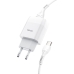Зарядний пристрій з кабелем USB/Type-C 1 м HOCO C73A 2.4 А білий Зарядний пристрій з кабелем USB/Type-C 1 м HOCO C73A 2.4 А білий
