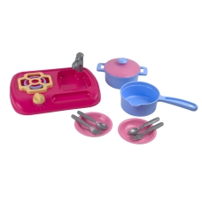 Дитячий ігровий набір 11в1 Кухня Technok Toys 5989 з плитою