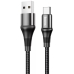 Кабель USB/Type-C 1 м Hoco X50 Excellent 3 А чорний Кабель USB/Type-C 1 м Hoco X50 Excellent 3 А чорний