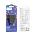 Зарядний блок живлення Type-C+USB HOCO CS14A Ocean 20 W 12 V 1.67 A чорний Зарядний блок живлення Type-C+USB HOCO CS14A Ocean 20 W 12 V 1.67 A чорний