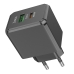 Зарядний блок живлення Type-C+USB HOCO CS14A Ocean 20 W 12 V 1.67 A чорний Зарядний блок живлення Type-C+USB HOCO CS14A Ocean 20 W 12 V 1.67 A чорний