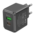 Зарядний блок живлення Type-C+USB HOCO CS14A Ocean 20 W 12 V 1.67 A чорний Зарядний блок живлення Type-C+USB HOCO CS14A Ocean 20 W 12 V 1.67 A чорний