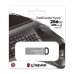 Флеш пам'ять USB 256 GВ Kingston Kyson USB 3.2 DT сріблястий Флеш пам'ять USB 256 GВ Kingston Kyson USB 3.2 DT сріблястий
