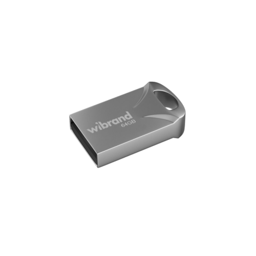 Флеш пам'ять USB 64 GВ Wibrand Hawk USB 2.0 сріблястий