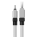 Кабель USB/Type-C 1 м Baseus CoolPlay 100 Вт білий Кабель USB/Type-C 1 м Baseus CoolPlay 100 Вт білий
