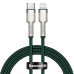 Кабель Type-C/Apple Lightning 1 м Baseus Cafule Series Metal 20 Вт зелений Кабель Type-C/Apple Lightning 1 м Baseus Cafule Series Metal 20 Вт зелений
