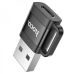 Перехідник USB M/Type-C F HOCO UA31D чорний Перехідник USB M/Type-C F HOCO UA31D чорний