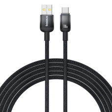 Кабель USB/Type-C 1 м Baseus Discolor 100 Вт чорний
