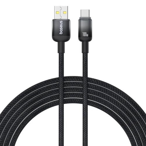 Кабель USB/Type-C 1 м Baseus Discolor 100 Вт чорний