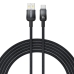 Кабель USB/Type-C 1 м Baseus Discolor 100 Вт чорний