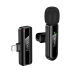 Мікрофон конденсаторний петличний HOCO L20 Fair Apple Lightning для смартфона Bluetooth чорний Мікрофон конденсаторний петличний HOCO L20 Fair Apple Lightning для смартфона Bluetooth чорний