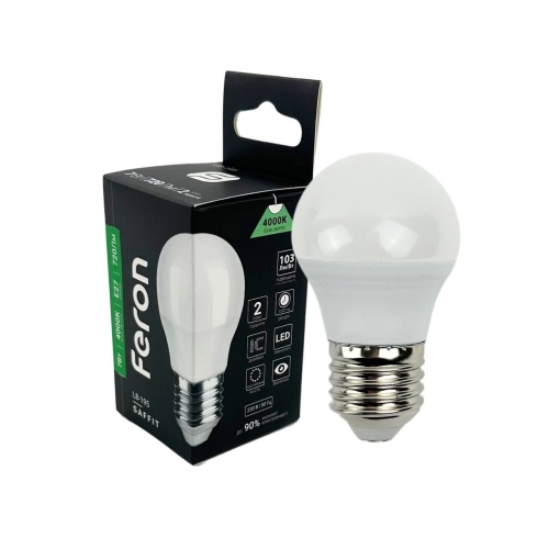 Лампа світлодіодна LED Feron LB-195 E27 7W 4000K 720Lm нейтральний білий