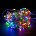 / Світлодіодна гірлянда-нитка прозорий дріт Magic Lights на батарейках 100 LED 10 метрів мульти / Світлодіодна гірлянда-нитка прозорий дріт Magic Lights на батарейках 100 LED 10 метрів мульти