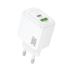 Зарядний блок живлення USB+Type-C HOCO CS55A Surplus 30 W білий