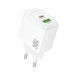 Зарядний блок живлення USB+Type-C HOCO CS55A Surplus 30 W білий Зарядний блок живлення USB+Type-C HOCO CS55A Surplus 30 W білий