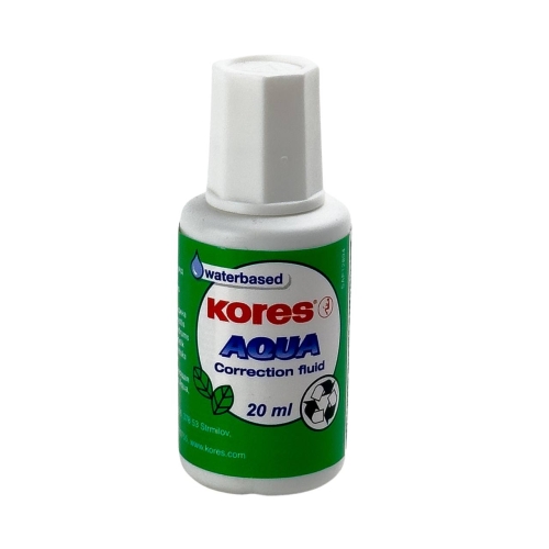 Коректор рідкий 20 мл Kores K69101 Aqua з пензликом
