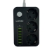 Мережевий фільтр-подовжувач 3 розетки LDNIO SE3631 6хUSB 3.4 А 2 м чорний