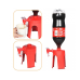 Дозатор для газованих напоїв Coca Cola Fizz Saver 16 х 10 см червоний
