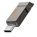 Флеш пам'ять USB 64 GB Hoco UD14 Clever Type-C+USB 3.2 сірий