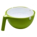 / Дуршлаг Mesh Strainer Drain Basket 2в1, ковш, 24.5х11.5х18см, зелений