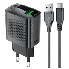 Зарядний пристрій з кабелем USB/Type-C 1 м Acefast A90 18 W 2 А 9 V чорний