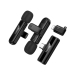 Мікрофон конденсаторний петличний 2 шт HOCO L20A Fair Apple Lightning+Type-C для смартфона Bluetooth чорний Мікрофон конденсаторний петличний 2 шт HOCO L20A Fair Apple Lightning+Type-C для смартфона Bluetooth чорний