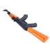 Дитячий автомат AK47-1 зі звуковими та світловими ефектами пластикові патрони 63 см чорний з коричневим