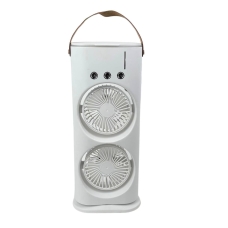 Вентилятор настільний Double-ended Spray Fan з підсвіткою та зволожувачем 37 х 16 см білий
