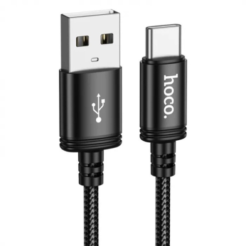 Кабель USB/Type-C 3 м Hoco X91 Radiance 3 А чорний