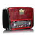 Радіоприймач Golon RX-BT455S MP3 з акумулятором та сонячною батареєю чорний з червоним Радіоприймач Golon RX-BT455S MP3 з акумулятором та сонячною батареєю чорний з червоним
