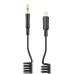 Аудіокабель Apple Lightning/3.5 мм AUX 1 м XO NB-R255A чорний Аудіокабель Apple Lightning/3.5 мм AUX 1 м XO NB-R255A чорний