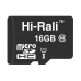 / Карта пам'яті microSDHC Hi-Rali 16 Гб, Class 10 UHS-1, (без адаптера), чорний / Карта пам'яті microSDHC Hi-Rali 16 Гб, Class 10 UHS-1, (без адаптера), чорний