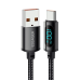 Кабель USB/Type-C 1 м ESSAGER EXCT-XY01-P Digital Display 100 Вт 7 А чорний Кабель USB/Type-C 1 м ESSAGER EXCT-XY01-P Digital Display 100 Вт 7 А чорний