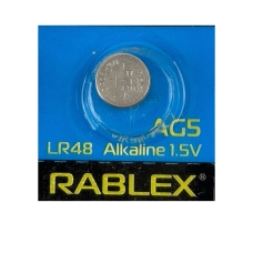 Батарейка кругла (таблетка) Rablex AG5 LR48 лужна