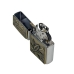 Набір запальничка бензин мундштук Конопля 20-35 кремнієвий підпал метал золотистий