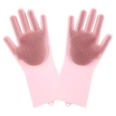 Рукавички-щітки господарські силіконові Magic Brush One Size мікс