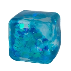 Іграшка антистрес сквіш 5.5 см Ice Cube Yabba Dabba 2519-12 з глітером блакитний