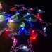 Світлодіодна гірлянда-завіса прозорий дріт Зірки та олені 10 LED SF-46 USB 3 х 0.6 м 8 режимів мульти