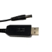 Кабель для роутера USB/DC connector 1.26 м BOOST CABLE 12 V чорний Кабель для роутера USB/DC connector 1.26 м BOOST CABLE 12 V чорний