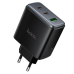 Зарядний блок живлення 2xType-C+USB HOCO C160A Upgrade 65 W 5 V 3 A чорний Зарядний блок живлення 2xType-C+USB HOCO C160A Upgrade 65 W 5 V 3 A чорний