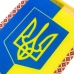 Вимпел Герб України вертикальний 6 х 8 см на присосці жовтий з блакитним