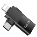 Перехідник 2в1 USB Type-C+Apple Lightning M/USB F HOCO UA17 чорний Перехідник 2в1 USB Type-C+Apple Lightning M/USB F HOCO UA17 чорний
