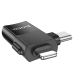 Перехідник 2в1 USB Type-C+Apple Lightning M/USB F HOCO UA17 чорний Перехідник 2в1 USB Type-C+Apple Lightning M/USB F HOCO UA17 чорний