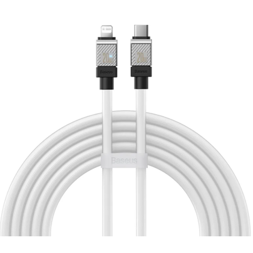 Кабель Type-C/Apple Lightning 2 м Baseus CoolPlay 20 Вт білий