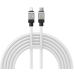 Кабель Type-C/Apple Lightning 2 м Baseus CoolPlay 20 Вт білий Кабель Type-C/Apple Lightning 2 м Baseus CoolPlay 20 Вт білий