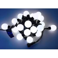 / Світлодіодна гірлянда-нитка чорний дріт 10 LED Magic Lights матова 5 м теплий білий